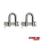 Extreme Max Extreme Max 3006.8345.2 BoatTector Stainless Steel Bolt-Type Chain Shackle - 3/8", 2-Pack 3006.8345.2 - alternate 1